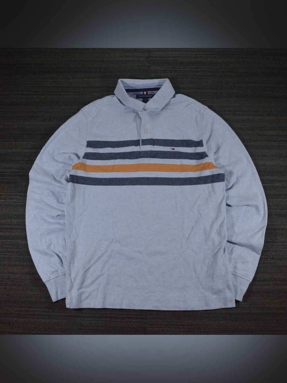 Tommy Hilfiger Men’s Slim-Fit Striped Polo Medium